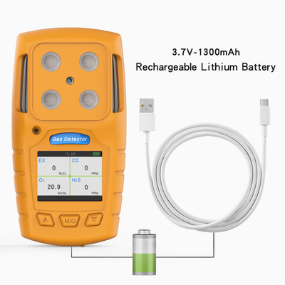ردیاب های گازی قابل حمل چند گاز LEL CO O2 H2s با گواهینامه های CE FCC ISO9001