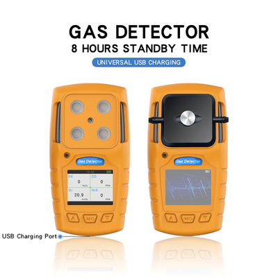 با دقت بالا Co H2s O2 Ch4 Gas Detector Multi Gas Analyzer