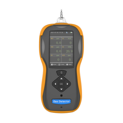 نمایشگر TFT LCD CO H2S CO2 pid voc NH3 NO2 SO2 آشکارساز چند گازی قابل حمل برای تست نشت گاز