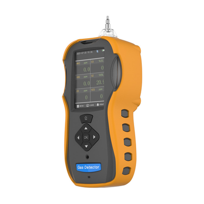 نمایشگر TFT LCD CO H2S CO2 pid voc NH3 NO2 SO2 آشکارساز چند گازی قابل حمل برای تست نشت گاز
