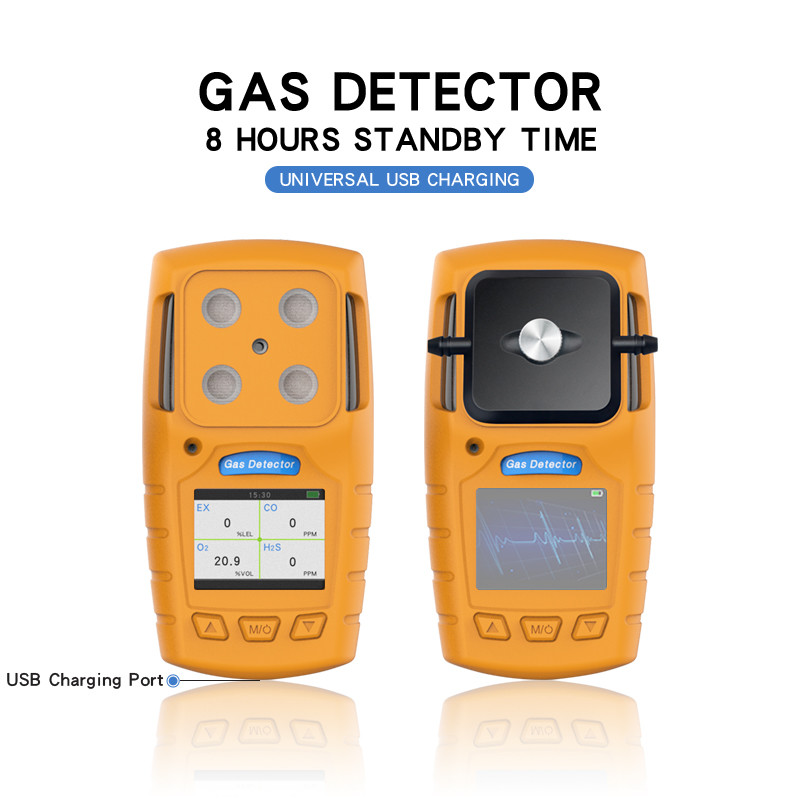 با دقت بالا Co H2s O2 Ch4 Gas Detector Multi Gas Analyzer